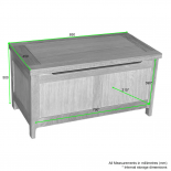 Como Oak Blanket Box
